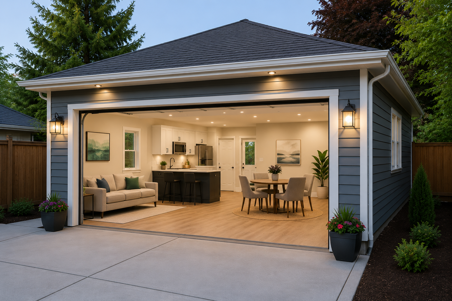Garage suite development
